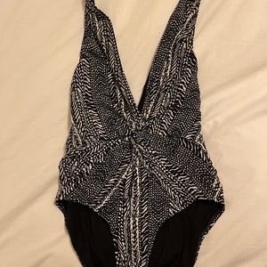 Robin Piccone Deep v neck swimsuit